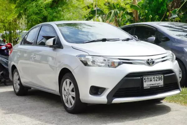 Toyota Vios for rent in Thailand