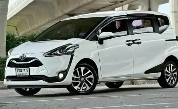 Toyota Sienta for rent in Thailand