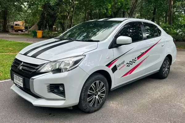Mitsubishi Attrage for rent in Thailand